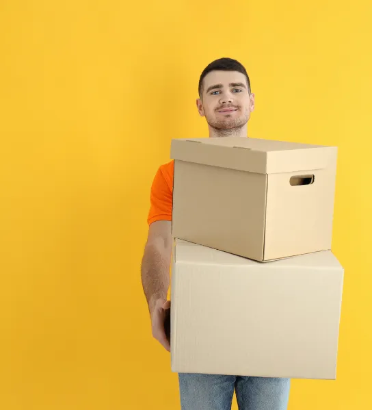 Long Beach mover with boxes