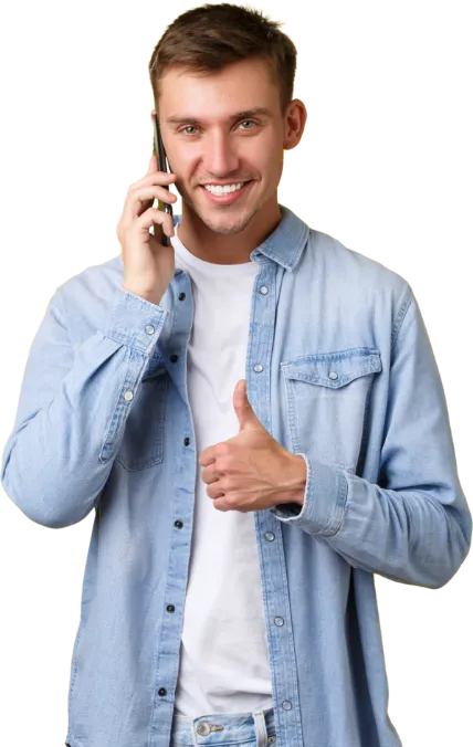 men on phone